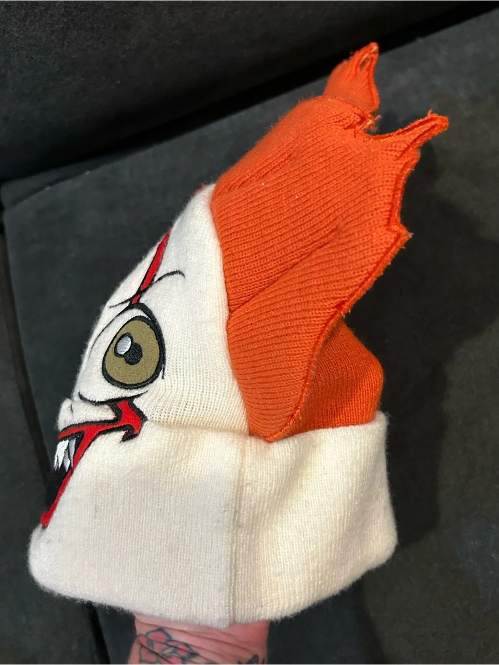 Kids Pennywise IT Character Halloween Scary Movie Knit Beanie Hat OS